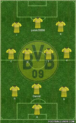Borussia Dortmund Formation 2012