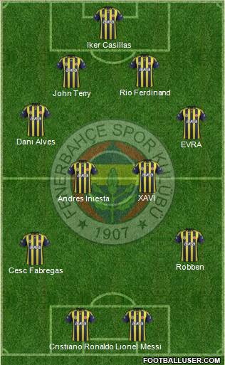 Fenerbahçe SK Formation 2012