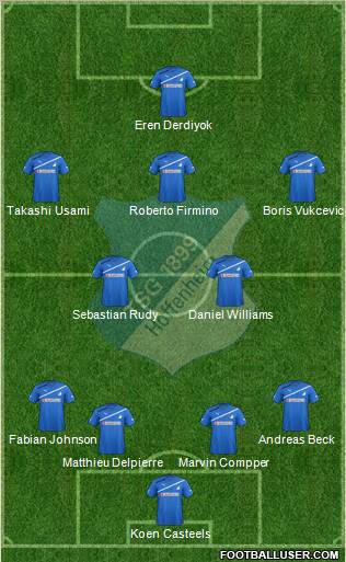 TSG 1899 Hoffenheim Formation 2012