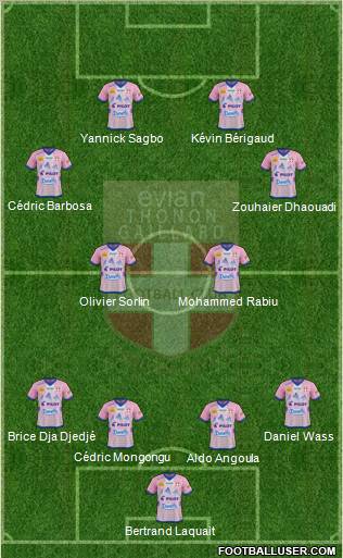 Evian Thonon Gaillard Football Club Formation 2012