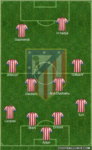 C. Atlético Madrid S.A.D. Formation 2012