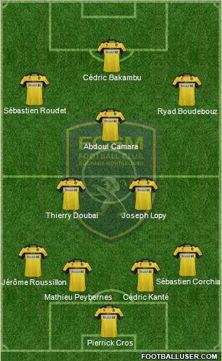 FC Sochaux-Montbéliard Formation 2012