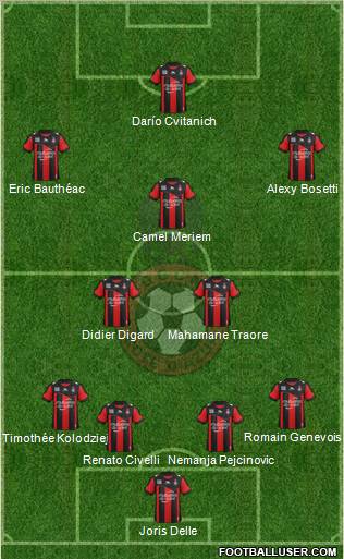 OGC Nice Côte d'Azur Formation 2012