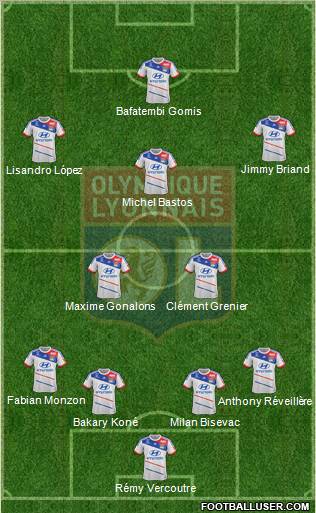 Olympique Lyonnais Formation 2012