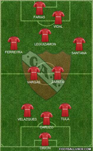 Independiente Formation 2012