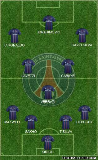 Paris Saint-Germain Formation 2012