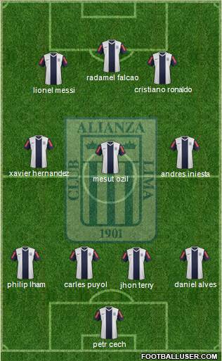 C Alianza Lima Formation 2012