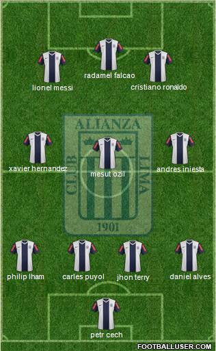 C Alianza Lima football formation