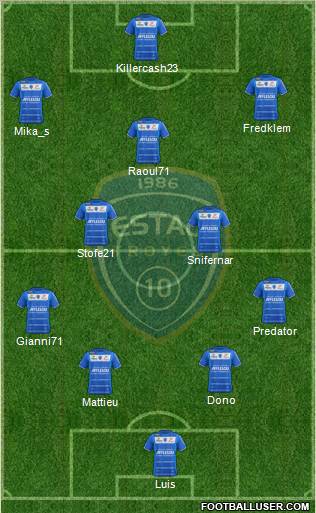 Esperance Sportive Troyes Aube Champagne football formation