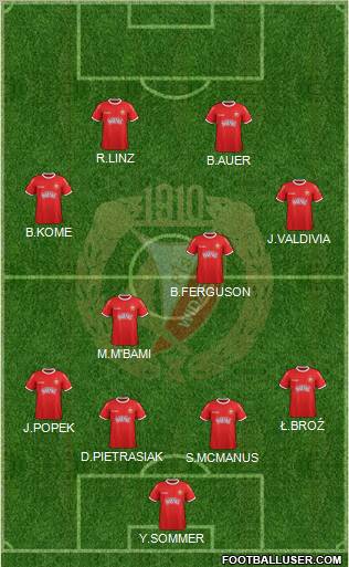 Widzew Lodz Formation 2012