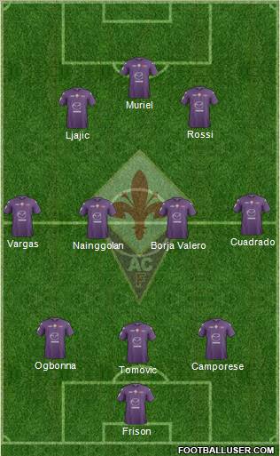 Fiorentina Formation 2012