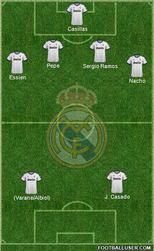 Real Madrid C.F. Formation 2012