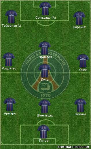 Paris Saint-Germain Formation 2012