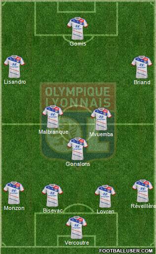 Olympique Lyonnais Formation 2012