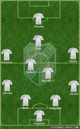 Kaposvári Rákóczi FC Formation 2012