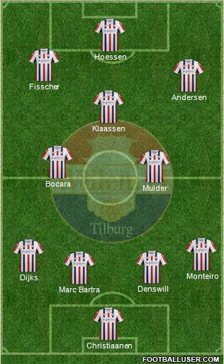 Willem II football formation