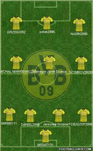 Borussia Dortmund Formation 2012