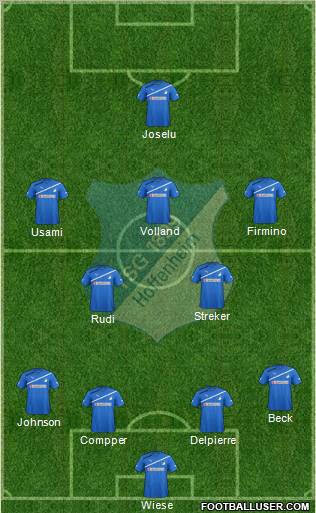 TSG 1899 Hoffenheim Formation 2012
