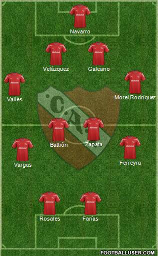 Independiente Formation 2012