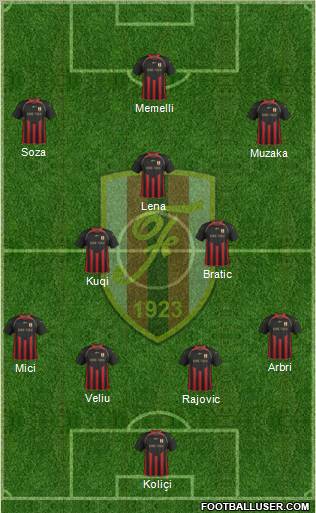 KS Flamurtari Vlorë Formation 2012