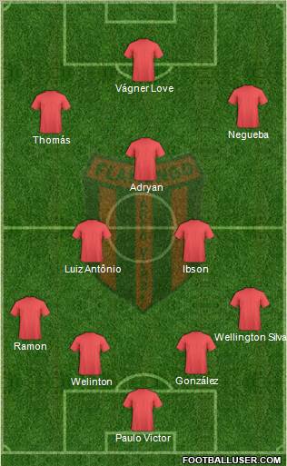 Flamengo EC de Arcoverde Formation 2012