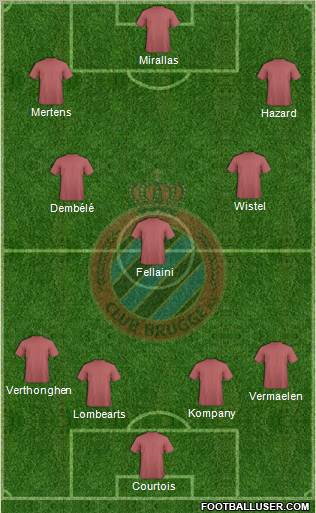 Club Brugge KV Formation 2012