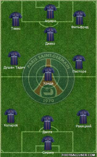 Paris Saint-Germain Formation 2012