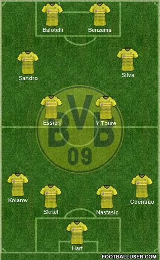 Borussia Dortmund Formation 2012