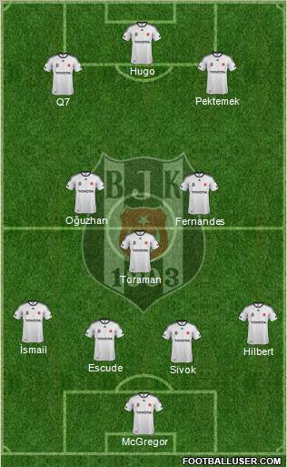 Besiktas JK Formation 2012
