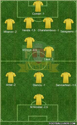 FC Vaslui Formation 2012