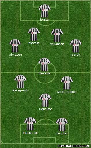Newcastle United Formation 2012