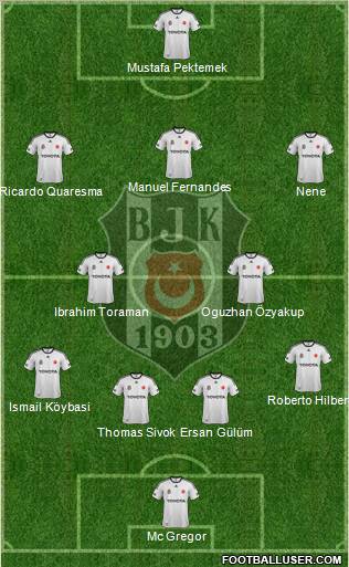Besiktas JK Formation 2012