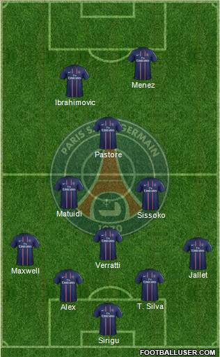 Paris Saint-Germain Formation 2012