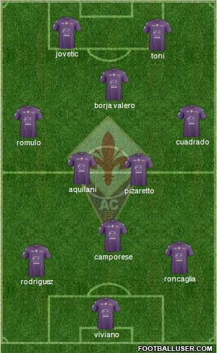 Fiorentina Formation 2012