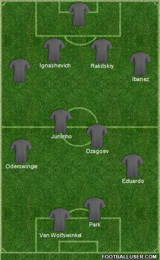 Pro Evolution Soccer Team Formation 2012