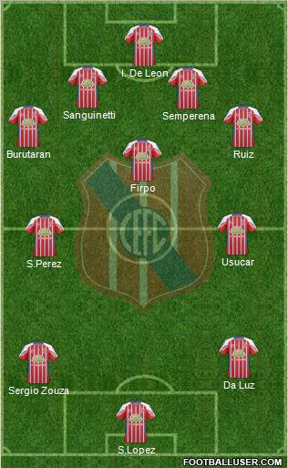 Central Español Fútbol Club Formation 2012