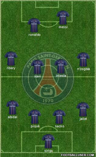 Paris Saint-Germain Formation 2012