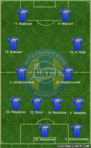BATE Borisov Formation 2012