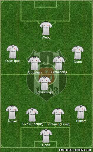Besiktas JK Formation 2012