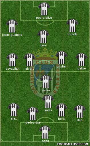 C.D. Badajoz S.A.D. Formation 2012