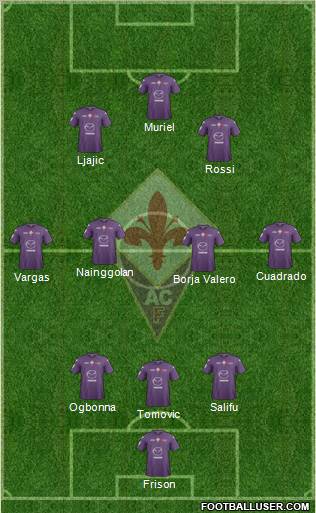 Fiorentina Formation 2012