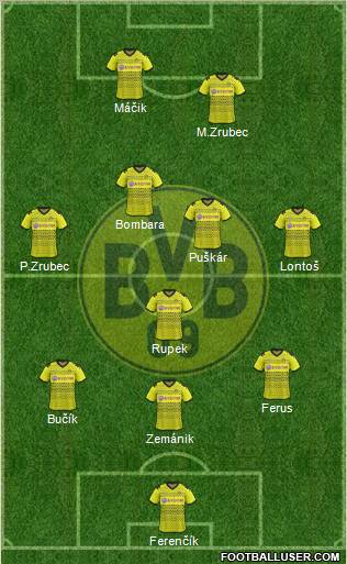 Borussia Dortmund Formation 2012