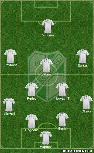 Kaposvári Rákóczi FC Formation 2012