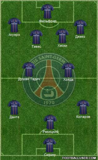 Paris Saint-Germain Formation 2012