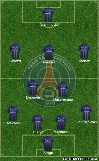 Paris Saint-Germain Formation 2012