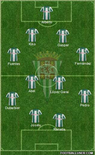 Córdoba C.F., S.A.D. Formation 2012