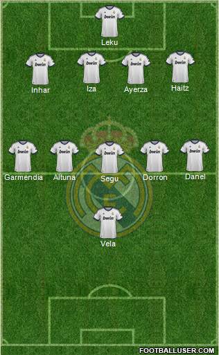 Real Madrid C.F. Formation 2012