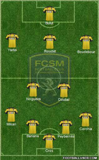 FC Sochaux-Montbéliard Formation 2012