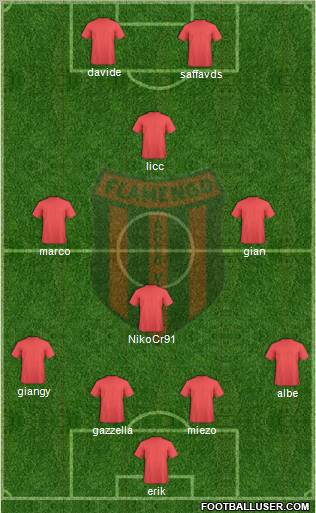 Flamengo EC de Arcoverde Formation 2012