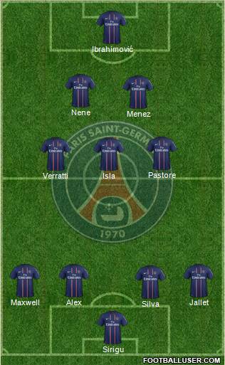 Paris Saint-Germain Formation 2012